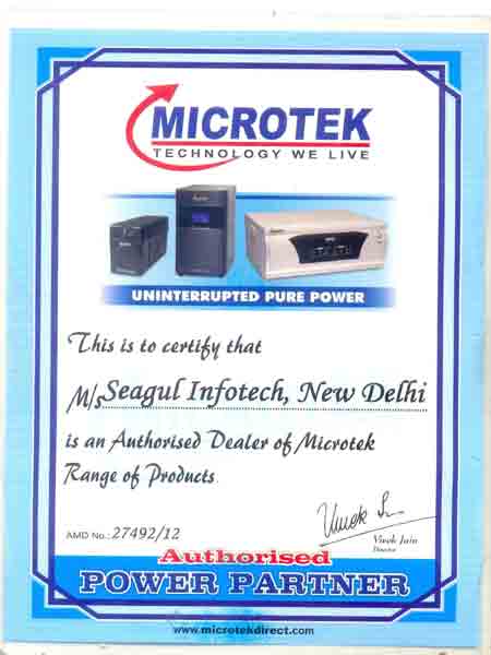 microtek certificate